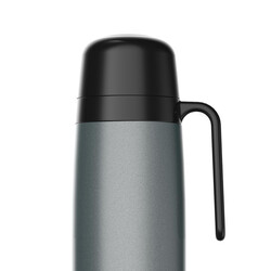 TERMOLAR STAINLESS STEEL R-EOLUTION GREY VACUUM INSULATED BOTTLE , PORTABLE BOTTLE , INDOOR AND OUTDOOR USE , EASY TO CLEAN 1 LTR, TR57810