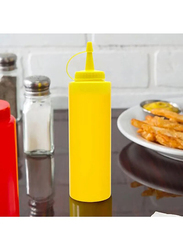 Chefset 8oz Plastic Squeezer Dispenser, Yellow