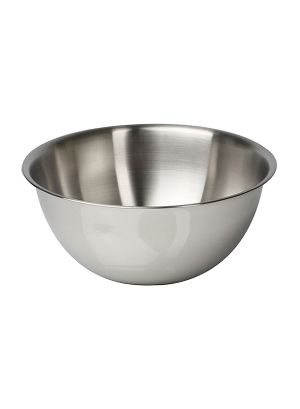 Raj 8 Ltr Steel Mixing Bowl, MB0008, 30x13.5 cm, Silver