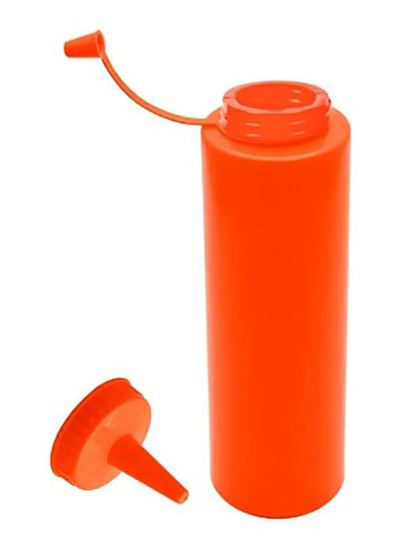 Chefset 8oz Plastic Squeezer Dispenser, Red
