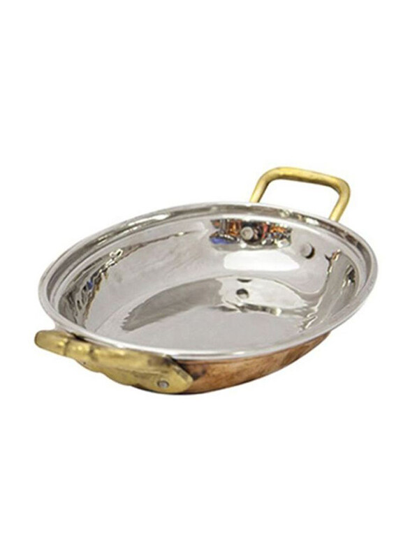 

Raj 21.5cm Stainless Steel Kadai, TCOD02, Silver/Copper