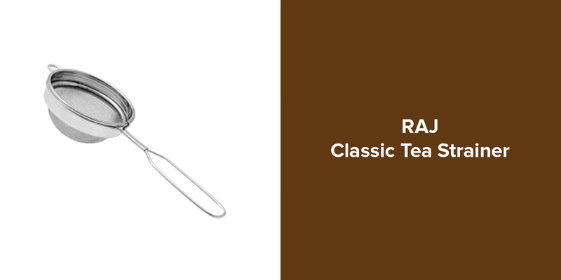 Raj 8cm Stainless Steel Classic Tea Strainer, Silver