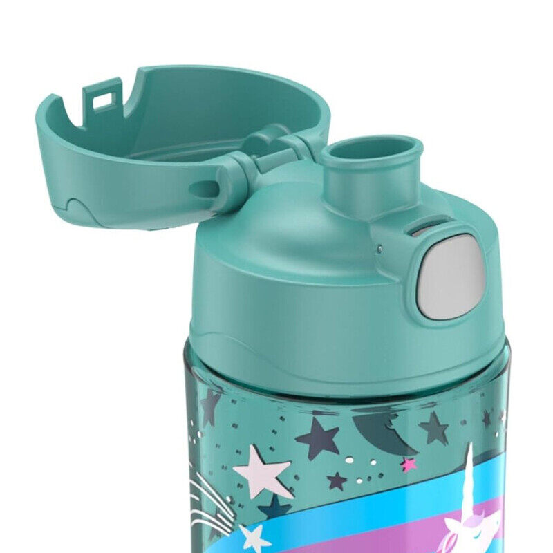 

THERMOS FUNTAINER PLASTIC KIDS UNICORN BOTTLE 470ML, GP4042UN, PLASTIC HYDRATION BOTTLE WITH LID, PLASTIC BOTTLE, WATER BOTTLE