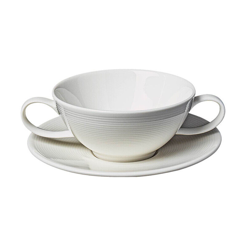 BARALEE WISH WHITE SOUP CUP HANDLED, 092536A, 280 CC (9 1/2 OZ)