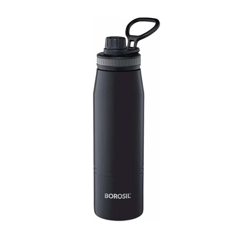 BOROSIL VACCUM GOSPORT BOTTLE BLACK 900ML