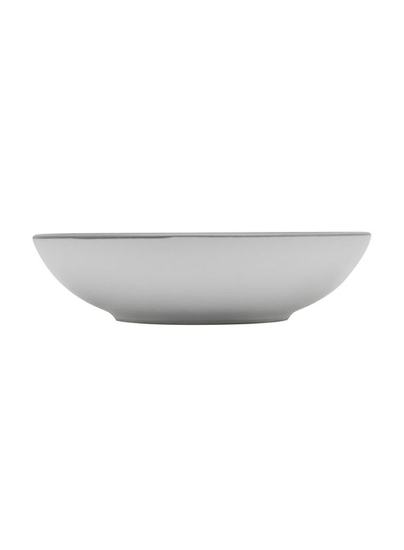 Kitchen Master 8-inch Luna Stoneware Serving Bowl, SW03LU, White