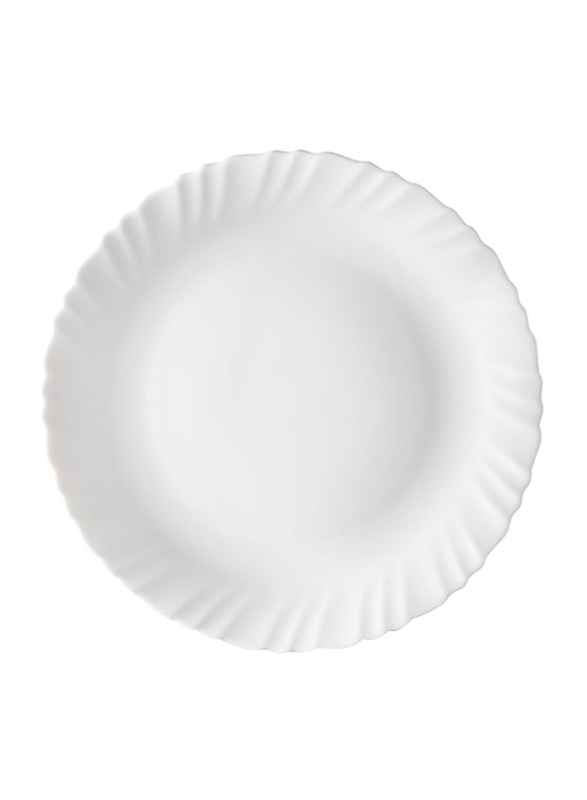 Borosil 19cm Larah Opalware Round Side Plate, 7QPFLPW, White