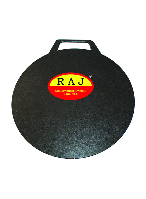 Raj 35cm Non-Stick Arabic Tawa, BBAT35, Black