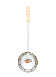 Raj Stainless Steel Laddle Spoon, 50.5 x 12cm, Silver/Beige