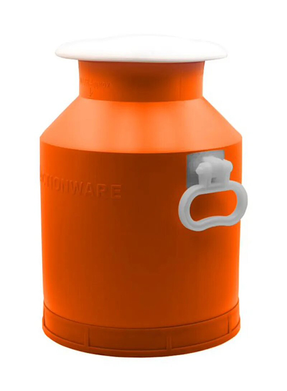 Action Light Weight Milk Storage Can, 20 Litres, Orange/Silver