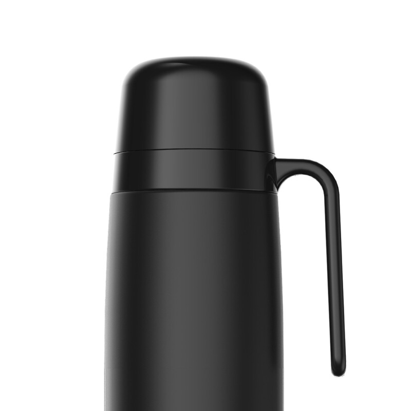 TERMOLAR STAINLESS STEEL R-EOLUTION BLACK VACUUM INSULATED BOTTLE , PORTABLE BOTTLE , INDOOR AND OUTDOOR USE , EASY TO CLEAN 1 LTR, TR57812