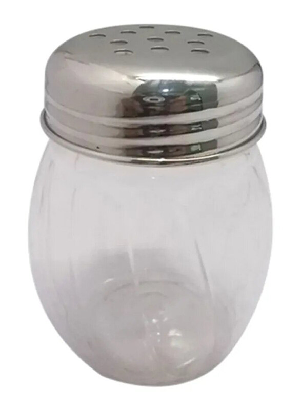 

Raj Perforated Top Cheese Shaker, White/Silver