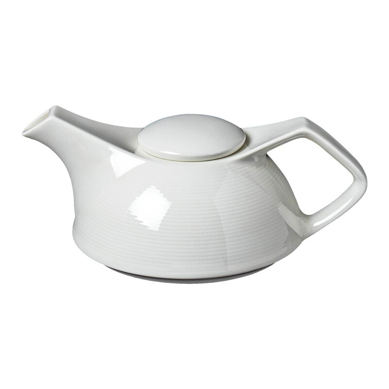 BARALEE WISH WHITE TEA POT WITH LID, 092807A, 650 CC (22 OZ)