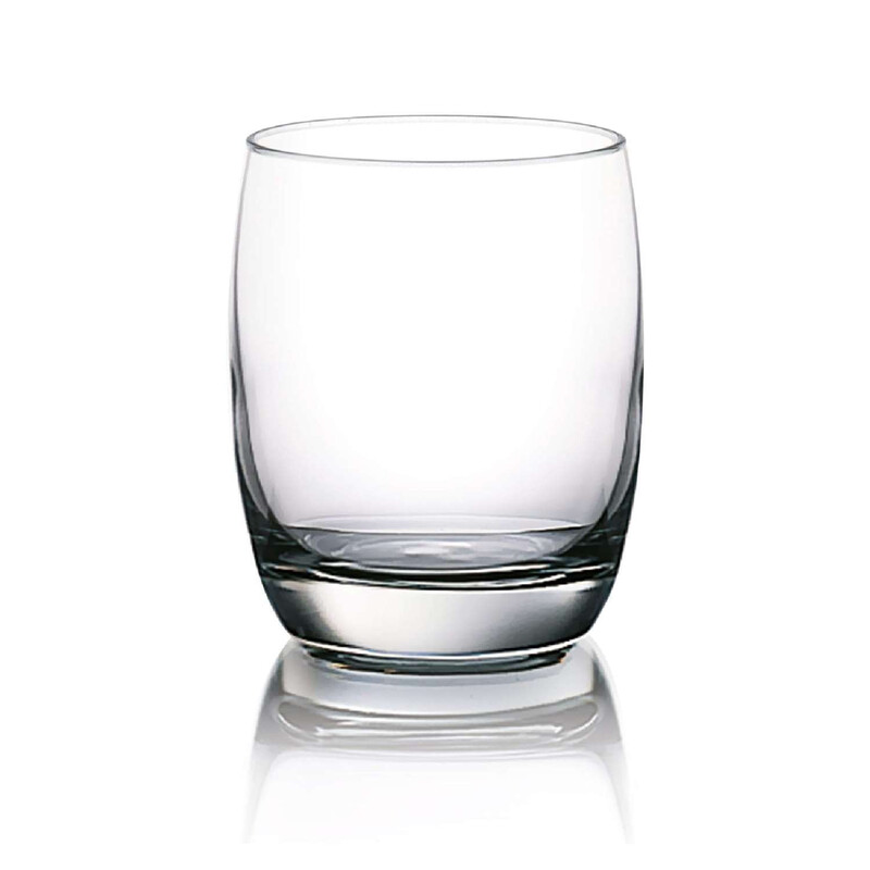 OCEAN IVORY ROCK GLASS  SET OF 6,WHISKEY GLASS, WATER JUICE COCKTAIL, 320 ML