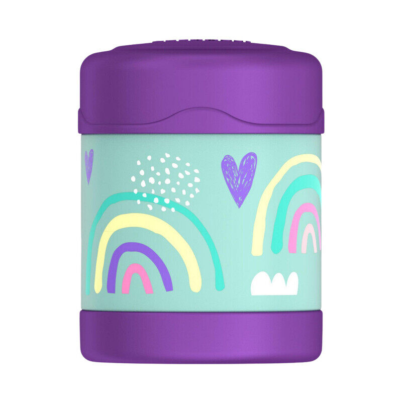 

THERMOS FUNTAINER STAINLESS STEEL KIDS RAINBOWS JAR 290ML, F30024RA, INSULATED FOOD JAR, LUNCH BOX , STORAGE CONTAINER, THERMAL FLASK FOR TRAVEL