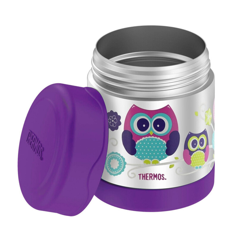 THERMOS FUNTAINER STAINLESS STEEL KIDS OWLS JAR 290ML, F3008OW, INSULATED FOOD JAR, LUNCH BOX , STORAGE CONTAINER, THERMAL FLASK FOR TRAVEL