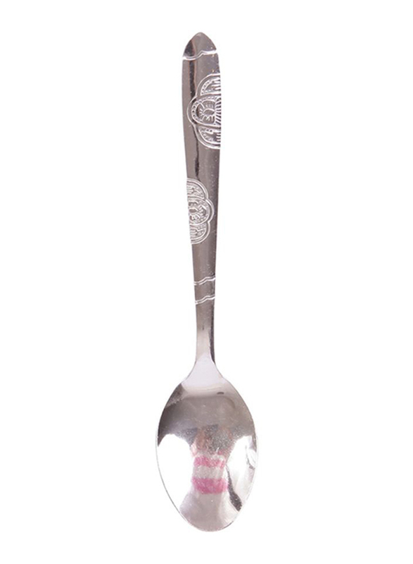 Raj 12-Piece Stainless Steel Decor Tea Spoon, RK0061, Silver