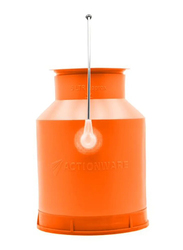 Action Light Weight Milk Storage Can, 15 Litres, Orange/Silver