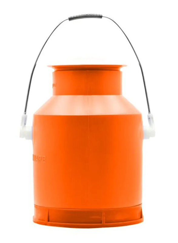 Action Light Weight Milk Storage Can, 7.5 Litres, Orange/Silver