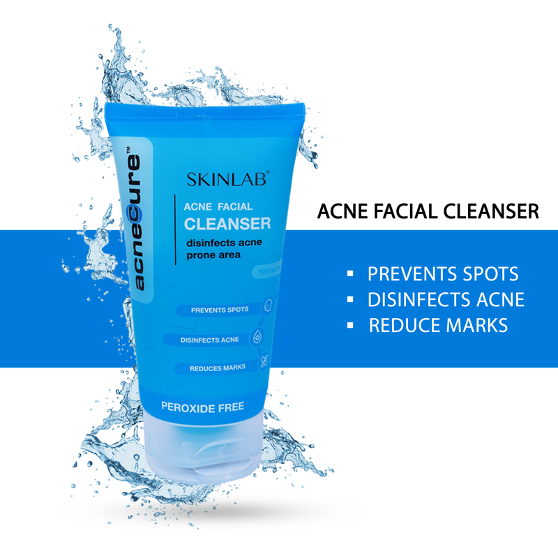 SKINALB COMBO PACK Acne Facial Cleanser + Acne Treatment Gel
