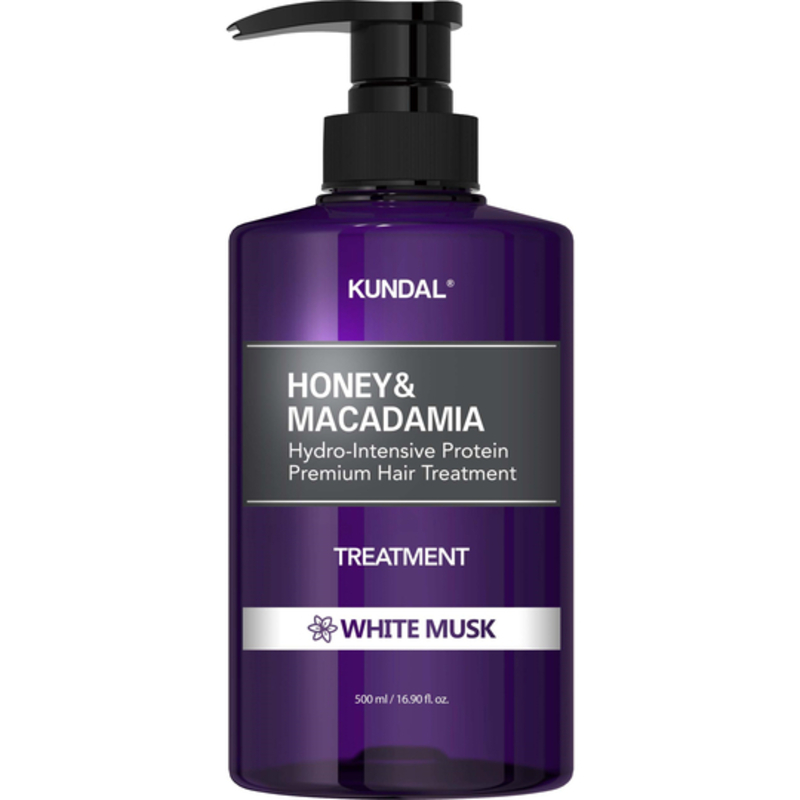 Kundal Honey and Macadamia Hydro-Intensive Protein Premium Hair Treatment White Musk, 500ml