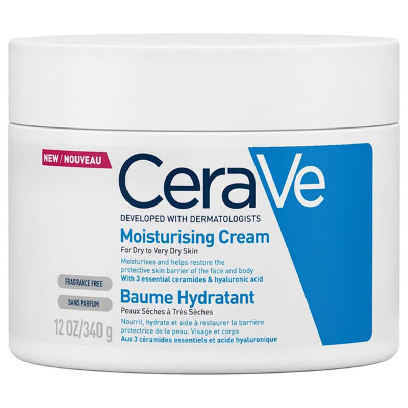 CeraVe Moisturising Cream for Dry to Very Dry Skin 340g