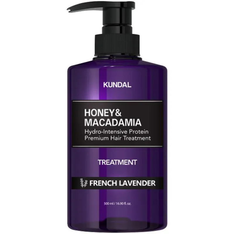 Kundal Honey and Macadamia Hydro-Intensive Protein Premium Hair Treatment French Lavender, 500ml