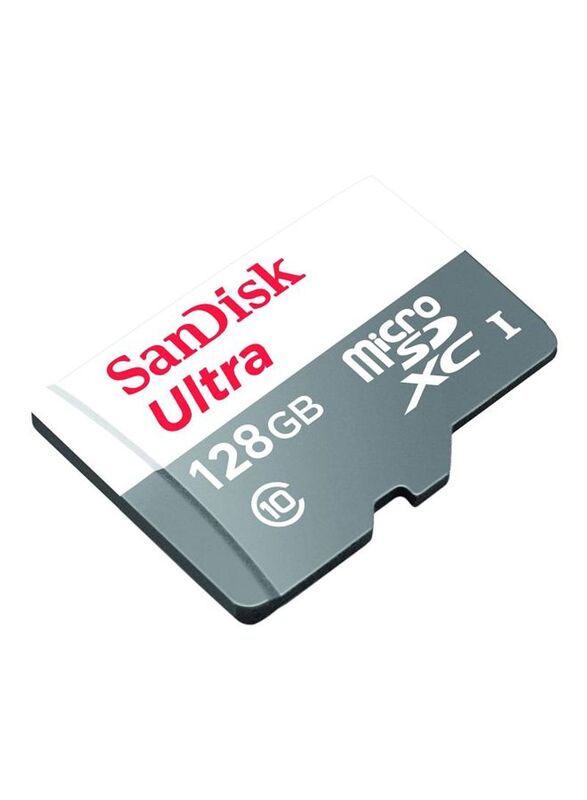 Sandisk 128GB Ultra MicroSDXC Memory Card, Grey/White