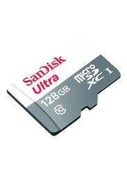 Sandisk 128GB Ultra MicroSDXC Memory Card, Grey/White