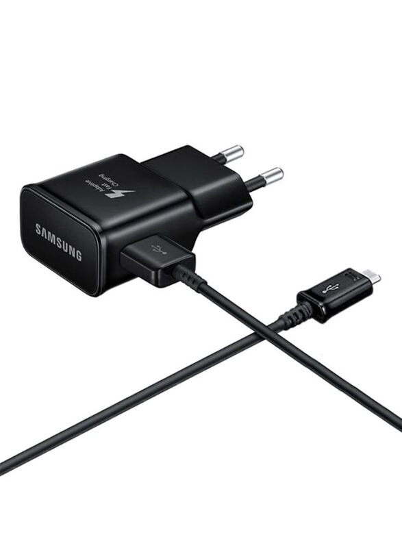 Samsung Travel Adapter with USB Type-C to Micro USB, CHX2724279085398, Black