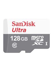 Sandisk 128GB Ultra MicroSDXC Memory Card, Grey/White