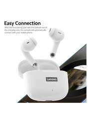 Lenovo LP40 BT5.1 Wireless In-Ear Earbuds, White