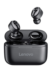 Lenovo HT18 TWS Wireless/Bluetooth In-Ear Earbuds with Mic, Black