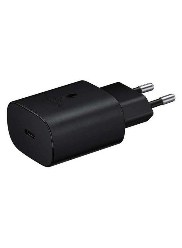 Samsung 25W USB Type-C Super Fast Charging Travel Adapter, EP-TA800NBEGGB, Black