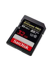 Sandisk 32GB Extreme Pro SDHC Memory Card, Black