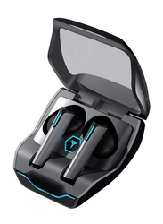 Lenovo XG02 Wireless/Bluetooth In-Ear Gaming Earbuds with Mic, Black/Blue