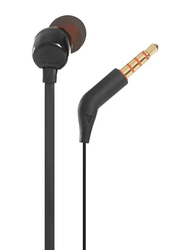 JBL Tune 110 Pure Bass 3.5mm Jack In-Ear Headphone with Mic, Black