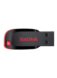 SanDisk 16GB Cruzer Blade SDCZ50-016G-B35 USB 2.0 Flash Drive, Black/Red