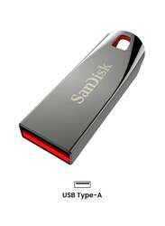 SanDisk 64GB Cruzer Flash Drive, Silver/Red