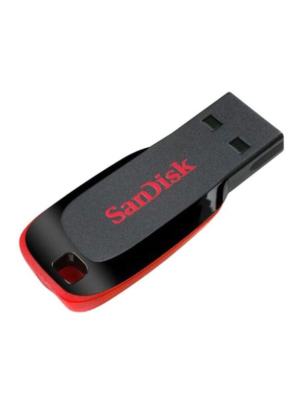 SanDisk 16GB Cruzer Blade SDCZ50-016G-B35 USB 2.0 Flash Drive, Black/Red