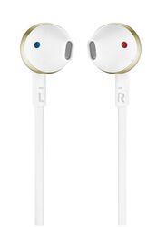 JBL Wired In-Ear Earbuds, Gold/White
