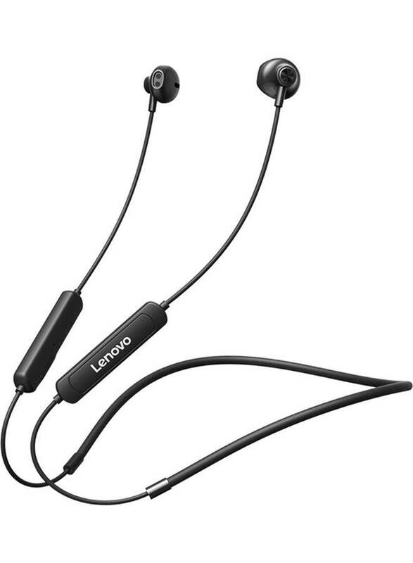 Lenovo SH1 Wireless In-Ear Neckband Headphones, Black
