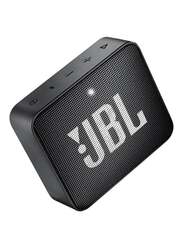JBL GO 2 Water-Resistant Portable Bluetooth Speaker, Midnight Black