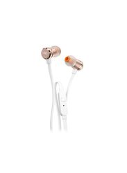 JBL T290 Wired In-Ear Headphones, Rose Gold/White