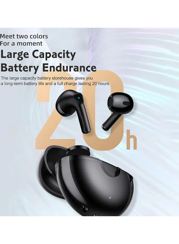 Lenovo LP80 True Wireless/Bluetooth In-Ear Noise Cancelling Headphones with Mic, Black