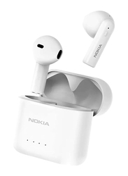 Nokia E3101 Wireless/Bluetooth In-Ear Noise Cancellation Sports Earbuds with Mic, White