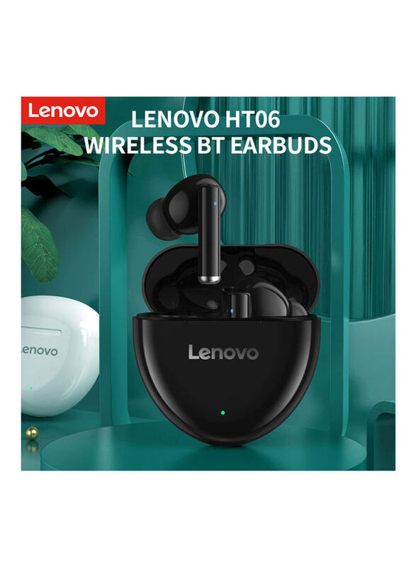 Lenovo HT06 True Wireless In-Ear Headset, Black