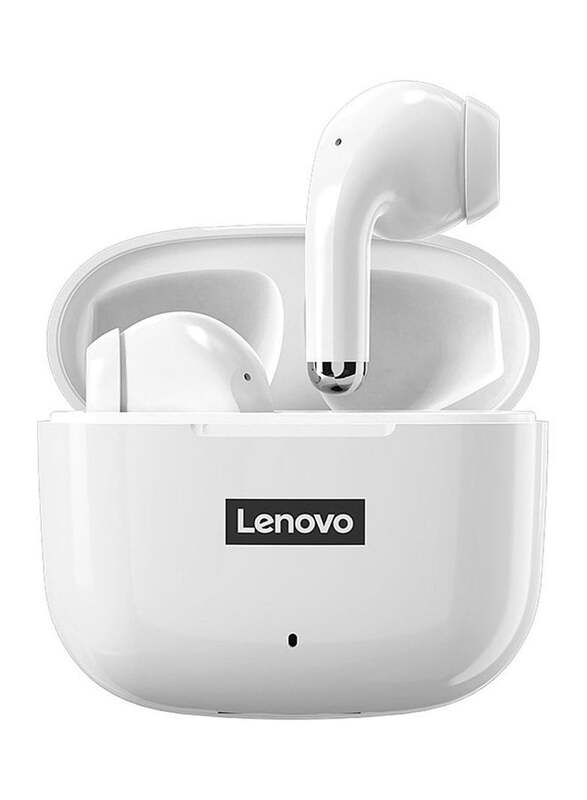 Lenovo LP40 BT5.1 Wireless In-Ear Earbuds, White