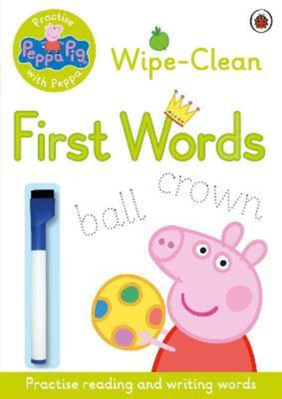 

Peppa Pig: Practise with Peppa: Wipe-Clean First Words, Paperback Book, By: Peppa Pig