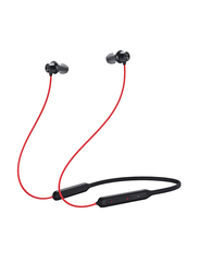 OnePlus Bullets Z Bass Edition Wireless In-Ear Neckband Headphones with Mic, E304A, Reverb Red